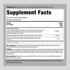 Turmeric Curcumin with Ginger | 1800mg | 120 Softgels | by Piping Rock