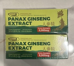 RED PANAX GINSENG EXTRACT 1 SEALED BOX 30 – 10 ML EXTRA STRENGTH Bottles 8000mg