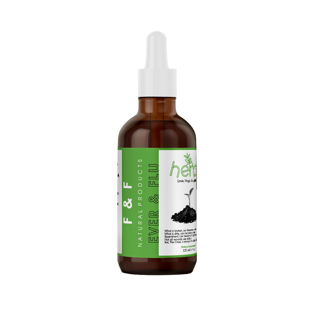 FEVER & FLU 4 oz Natural Herbal Extract for fevers, flu, colds, aches & chills
