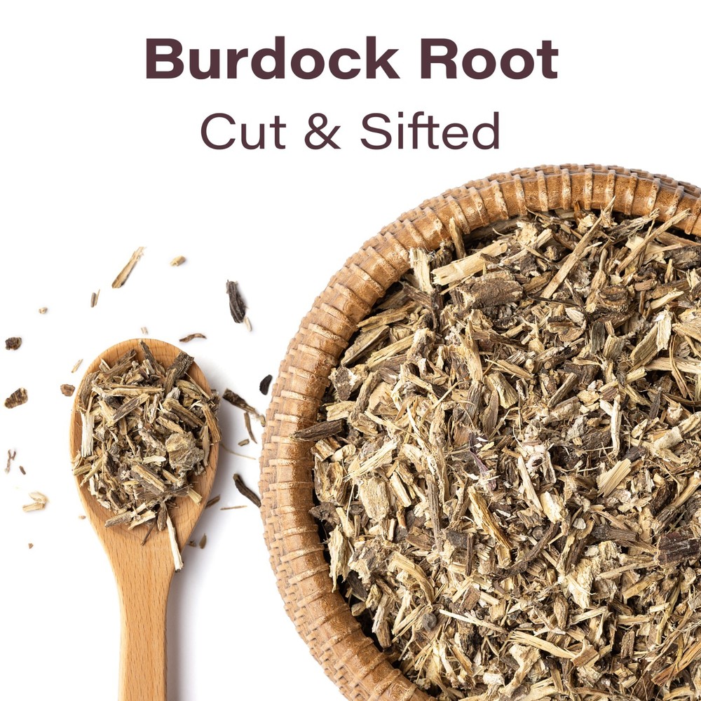 Burdock Root Tea – Dried Cut & Sifted Arctium Lappa Loose Herbal Tea