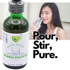 Lavender Tincture Organic Max Strength Liquid Herb Drops Natural Calm Stress 2oz