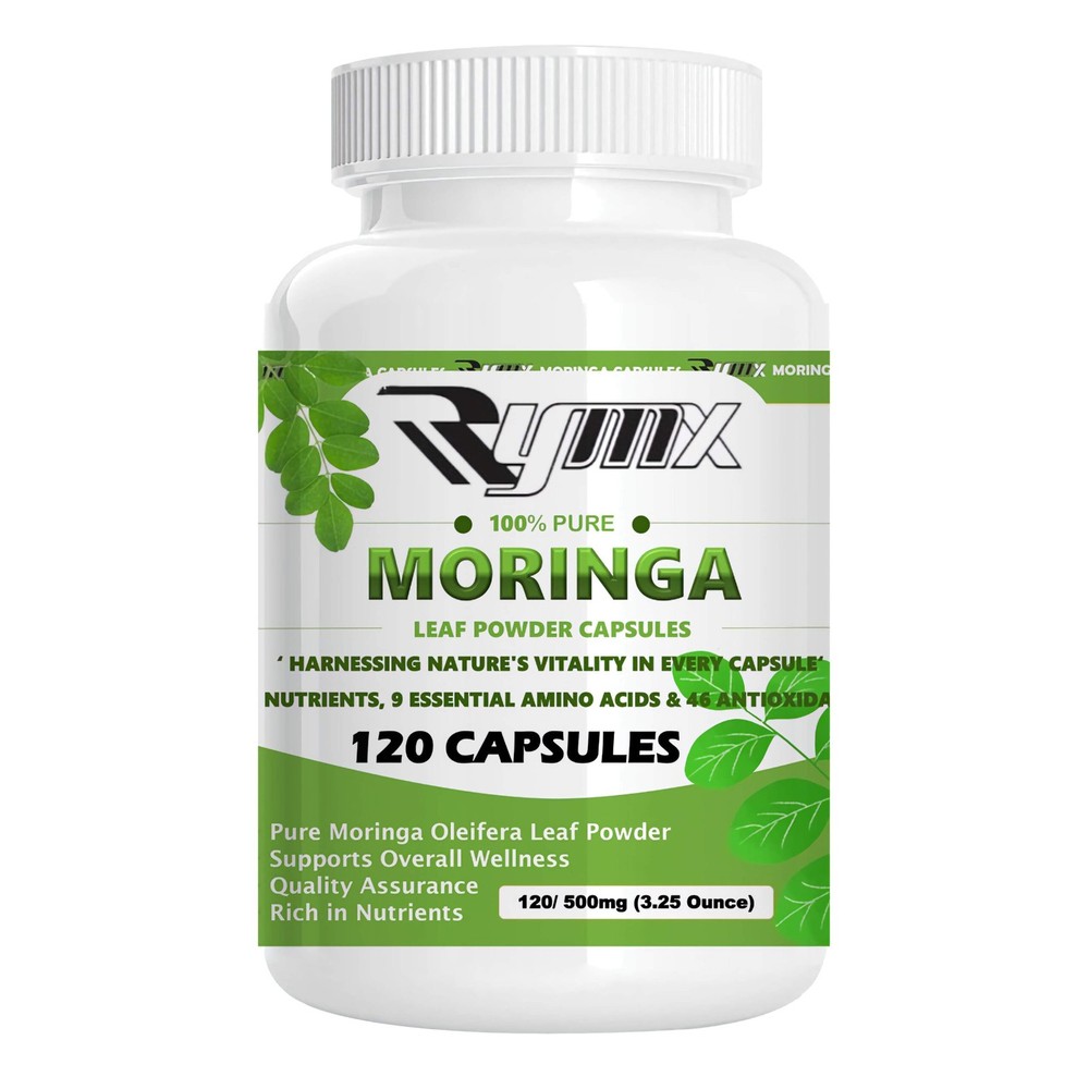 RYMX MORINGA Capsules Single Origin Moringa Powder Organic. Moringa Leaf