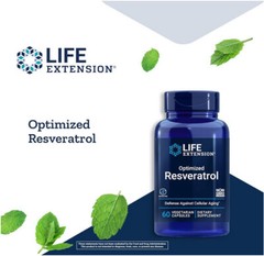 OPTIMIZED RESVERATROL ELITE LONGEVITY NUTRIENT 60 Capsule LIFE EXTENSION