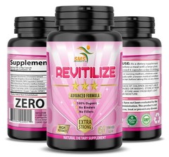 Revitalize Rejuvenation Menopause Relief Supplement Estrogen Balance 60 Capsules
