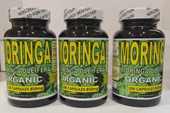 Moringa Seeds & leaves Moringa oleifera Semillas y Hojas de moringa 100 Caps !
