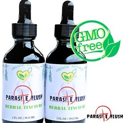 Parasite Flush Tincture Organic Liquid Herbal Drops Detox 2 FL OZ Concentrated
