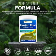 2 Pack Konjac Glucomannan Root Powder 2000mg – 1 lb Each for Weight Loss & Detox