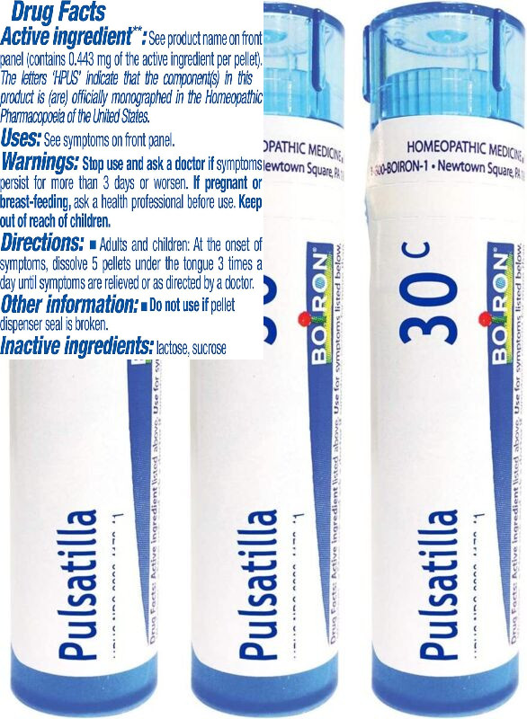 Boiron Pulsatilla 30c Homeopathic Medicine for Cold with 3 Count (Pack of 1)