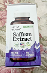 Wild & Organic Saffron Extract Capsules 88.5 mg – Mood, Focus, Eye Support