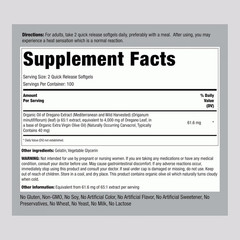 Oregano Oil Softgels | 200 Count | 4000mg | Non-GMO | by Piping Rock