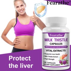 MILK THISTLE CAPSULES-Supports Liver Health Milk Thistle Extract,Detox