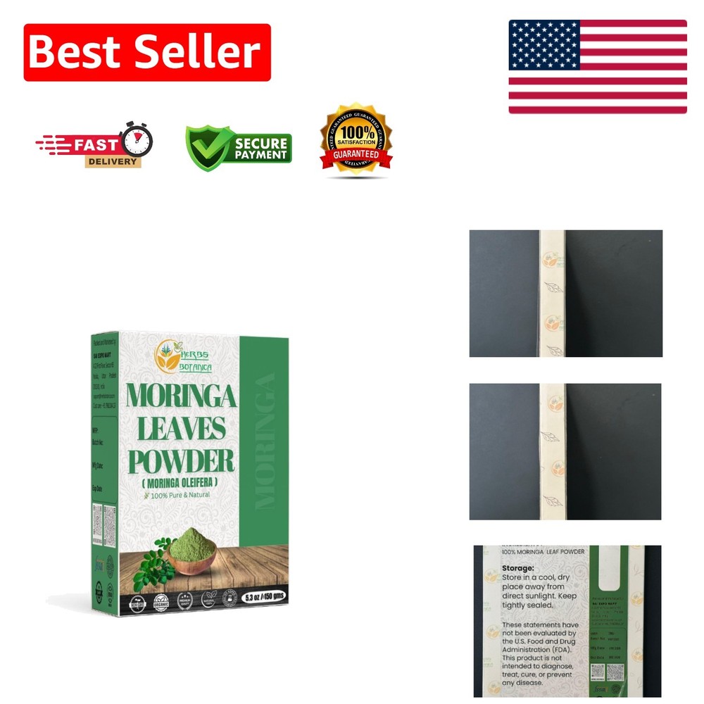 Fresh Moringa Powder 5.3oz – Nutrient-Rich Superfood for Morning Smoothies