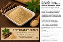 Eleuthero Root Powder (Eleutherococcus senticosus) Premium Herbal Root Powder