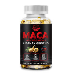 Maca Root Capsules 10000mg, Peruvian Maca Extract for Men & Women 240 Capsules