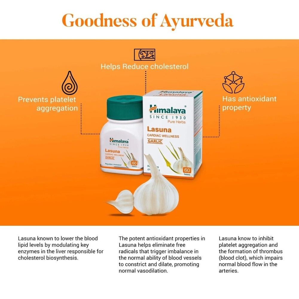 Himalaya Lasuna 3 Boxes 2025 Expiry Very Fast Free Delivery 100% money Back