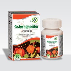 Ashwagandha Capsule 60 Capsules, Dietary Suppelment Herbal Remedy Natural