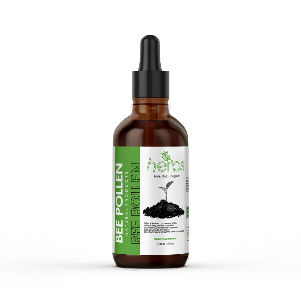 BEE POLLEN, 4 oz | Liquid Natural Herb extract for aging, longevity