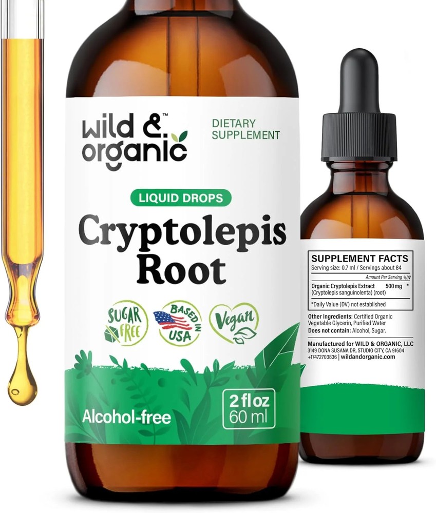 Cryptolepis Sanguinolenta Tincture Liquid Drops Detox Immune Support 2oz
