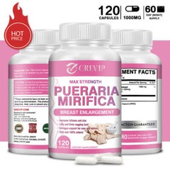 120pcs Pueraria Mirifica 1000mg – Breast Butt Female Body Enhancement Support