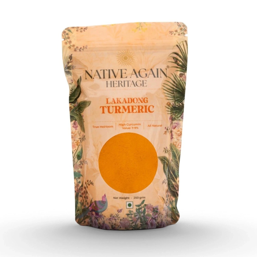 NATIVE AGAIN Organic Lakadong Turmeric Powder – 250g