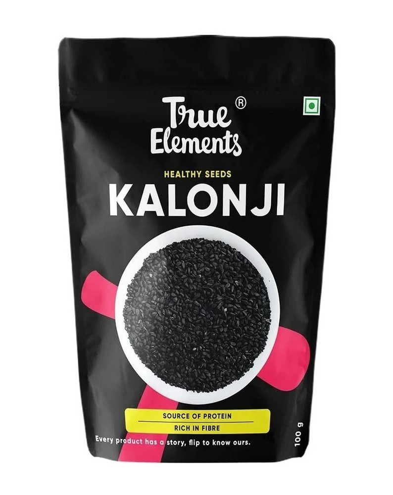 True Elements Kalonji Seeds 100g for Hair Growth 100% Natural Kala Jeera D814