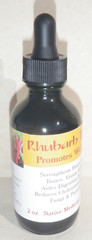 Rhubarb Tincture- Clears Infections, Soothes Bowels, Expels Parasites from body.