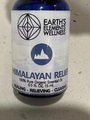 Earth Elements Himalayan Relief Essential Oil Blend 15ml (0.5 fl. Oz) NEW