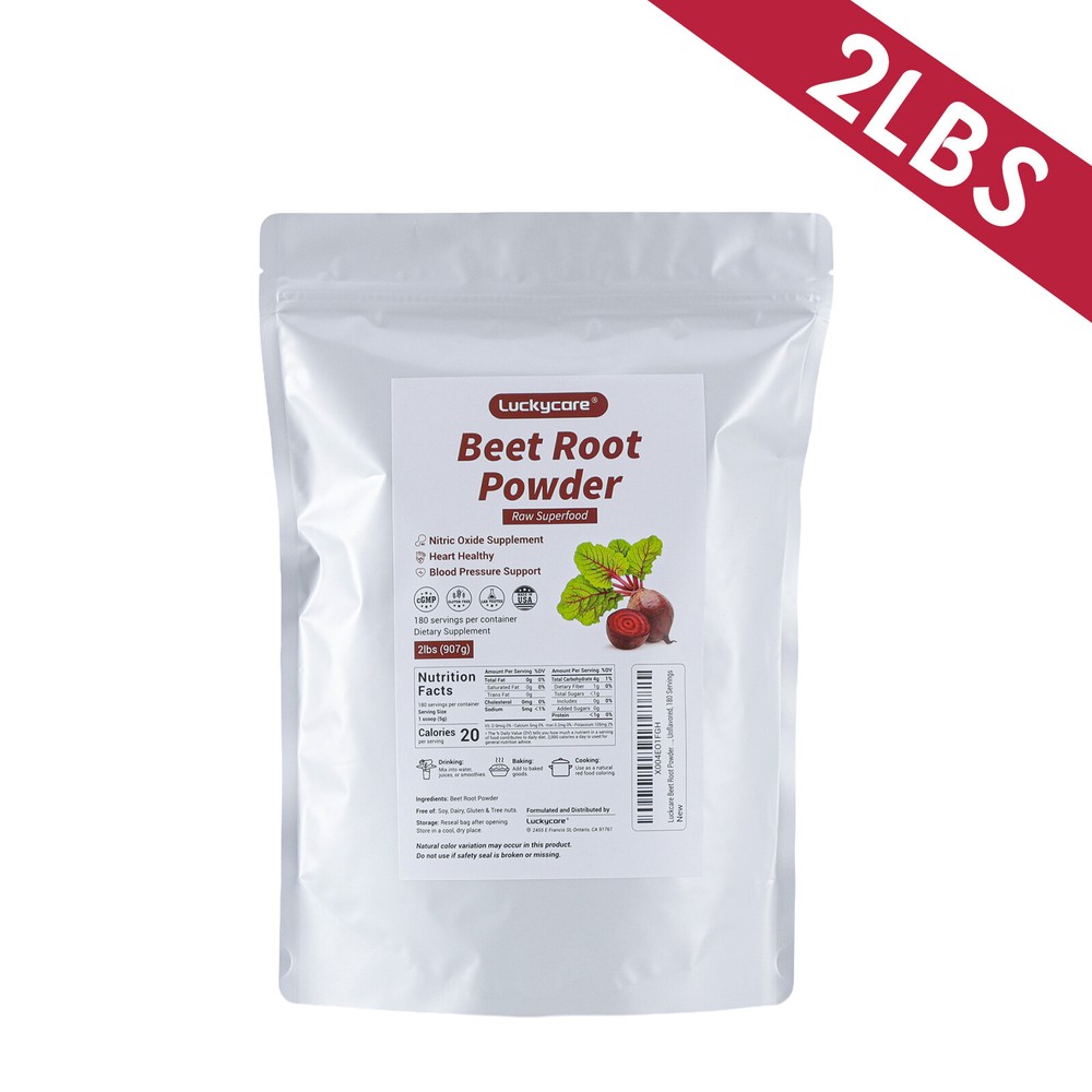 2/4/6 LB Organic Beet Root Powder Raw Pure Beta Vulgaris Nitric Oxide Booste