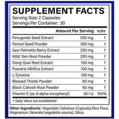 Estrogen Supplement for Women Increase Estrogen, Hormone, Energy 60 Capsules
