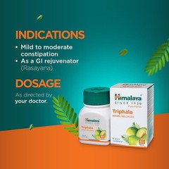 Himalaya Herbals Triphala Capsules 60 Count Herbal Dietary Supplement