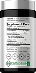 Ashwagandha Capsules | Max Strength | 120 Count | Gluten Free | by Horbaach