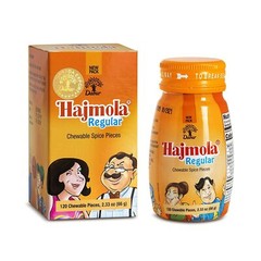 Hajmola Regular Chewable Spice Pieces – 120 Tablets