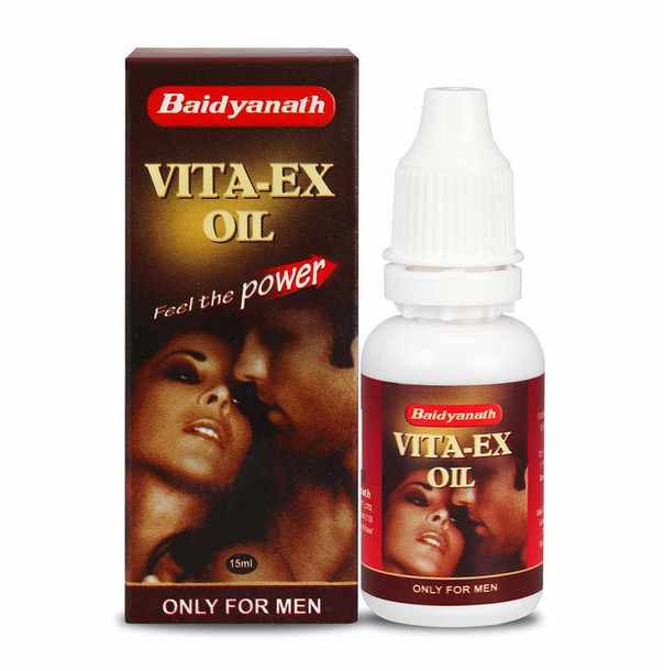 Baidyanath Vita-Ex Oil 15ml | Ayurvedic Herbal Oil for Delay & Stamina Vita EX