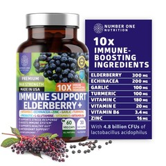 Premium 10 in 1 Immune Support Supplement [10 Potent 60 Count (Pack of 1)