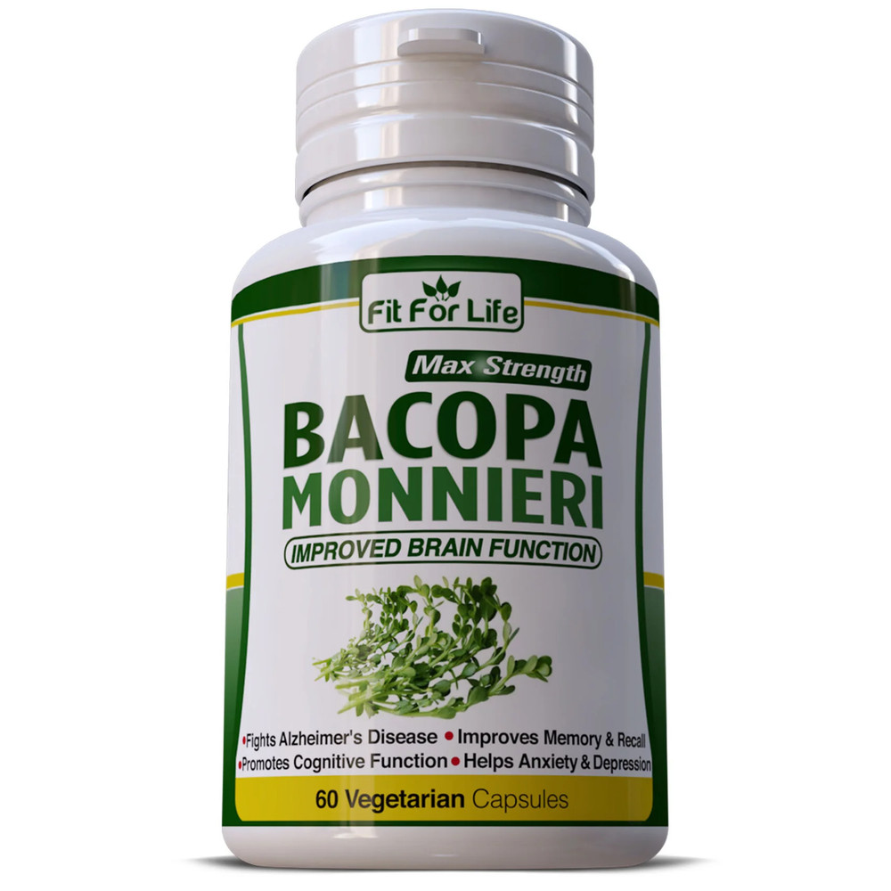 MAX Strength Bacopa Monnieri Extract 1000mg Organic 60 Capsules BRAIN FUNCTION