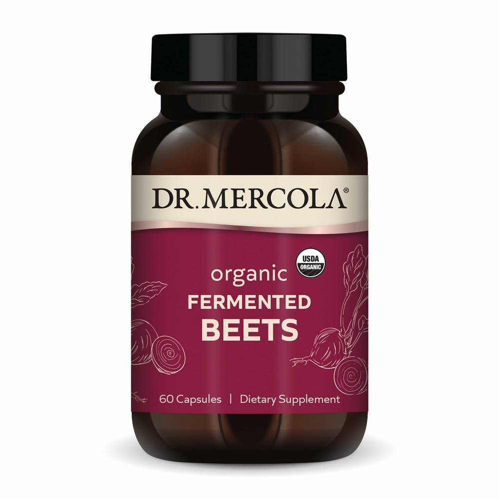 Dr. Mercola Organic Fermented Beets – Nitric Oxide 60 Count (Pack of 1)