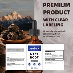Maca Root Liquid Drops Extract | Peruvian Black & Red 2 Fl Oz (Pack of 1)