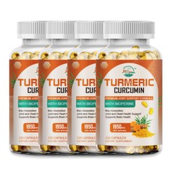Highest Potency Turmeric Curcumin 95% 1950mg with Bioperine Black Pepper Extract