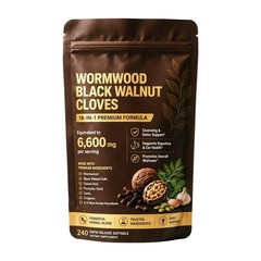 Holior 18-in-1 Black Walnut & Wormwood Herbal Blend for 240 Count (Pack of 1)