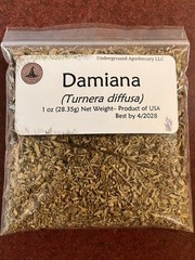 Damiana Leaf (Turnera diffusa) – 1 oz. bag