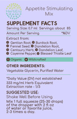 HerbEra Appetite Stimulating Mix Alcohol-FREE Tincture. Appetite Restore