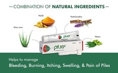 Charak Pharma Pilief Ointment for Piles related Pain, Itching & Hemorrhoid | 40g