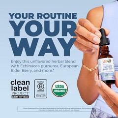 MARYRUTH’S Organic Lymphatic Support Liquid Drops, Herbal Blend, Non-GMO | USDA