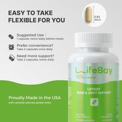 LifeBay Bone & Joint Support Supplement Inspired by 60 Count (Pack of 1)