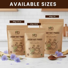 Instant Chicory Root Powder 227 Gram (0.5 Lb / 8 Oz) | Roasted & Granulated | Gl