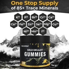 Newrish Shilajit Gummies l Manuka Honey | 30 Count (Pack of 1),
