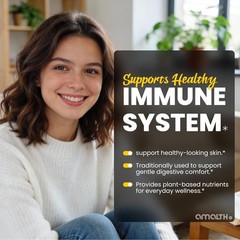 Mullein Capsules 300 mg 120 Veg Capsules AMALTH Respiratory Support