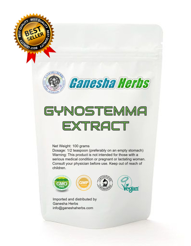 Organic Jiaogulan (Gynostemma) 20:1 extract powder 100g – 20% GYPENOSIDE!