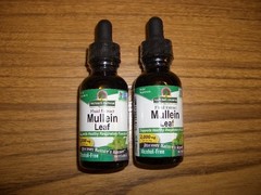 2-Nature’s Answer Mullein Leaf Extract 2000mg Alcohol Free 1 fl oz each Exp 1/30