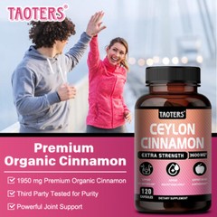 Ceylon Cinnamon Capsules – Maximum Blood Sugar Support,Promotes Heart Health